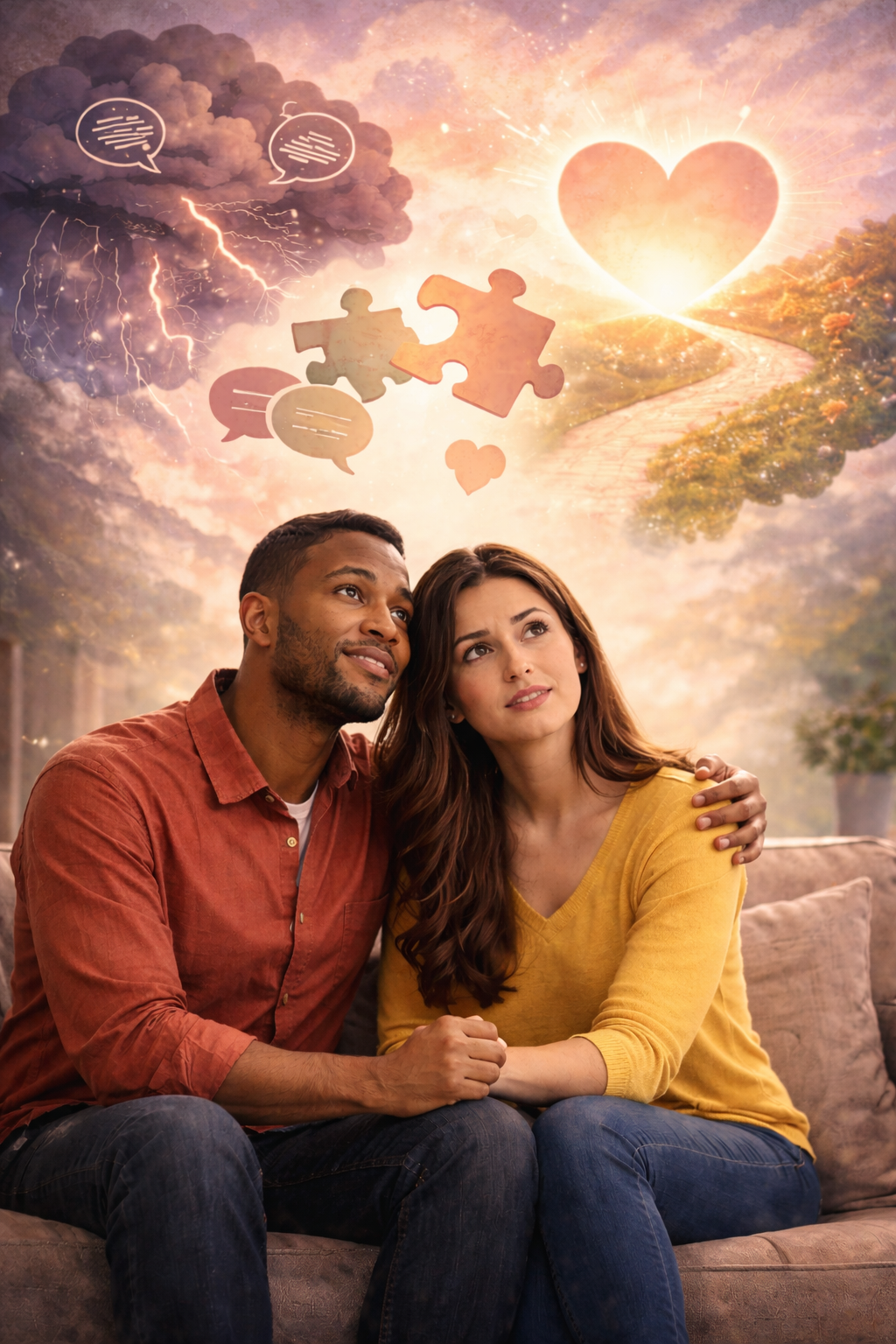 A Scarsdale NY Couple after receiving the best marriage help thinking about their life.